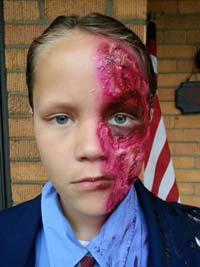 Cincinnati Makeup Artist Jodi Byrne Character Batman Two Face Child Makeup